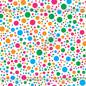 Colorful circle seamless pattern - vector clipart