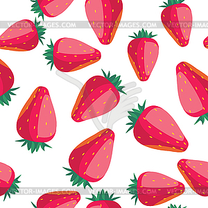 Strawberry seamless pattern - vector image