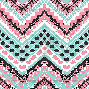 Tribal ethnic seamless pattern - royalty-free vector image