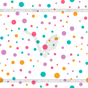 Cute circle seamless pattern - vector image