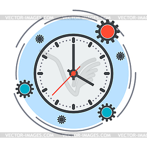 Time management concept - vector image
