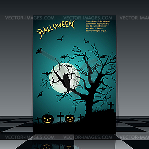 Halloween flyer - vector clipart