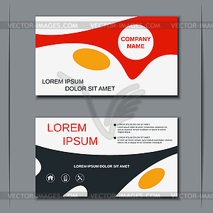 Modern visiting card, banner, badge, sticker template - vector clipart
