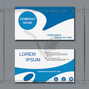 Modern visiting card, banner, badge, sticker template - vector clipart / vector image