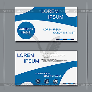 Modern visiting card, banner, badge, sticker template - vector clip art