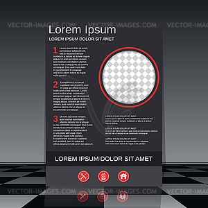 Booklet cover vector template - vector clipart