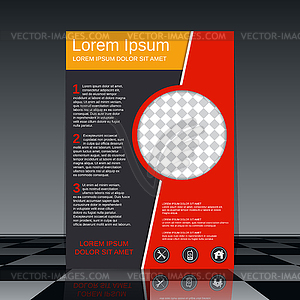 Flyer vector template - vector image