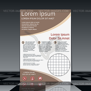 Flyer vector template - vector clipart