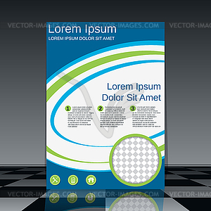 Flyer vector template - vector clip art