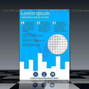 Flyer vector template - vector clipart