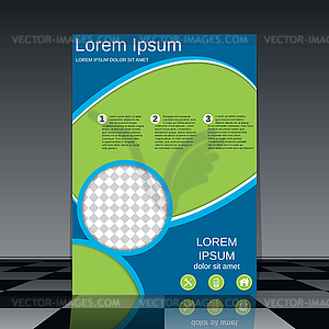 Flyer vector template - vector image