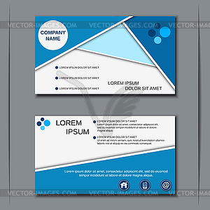 Modern business visiting card vector template - vector clipart