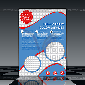 Flyer vector template - vector clip art