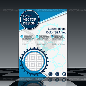 Brochure cover vector design - vector clip art