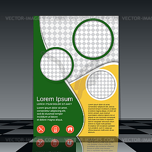Brochure cover vector design - vector clip art