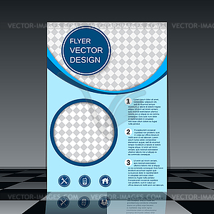 Brochure cover vector design - vector image