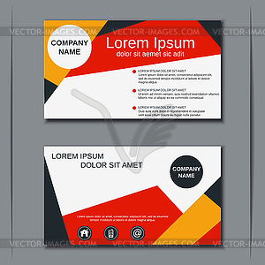 Modern business visiting card - vector image