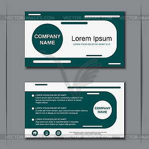 Modern business visiting card - vector clipart
