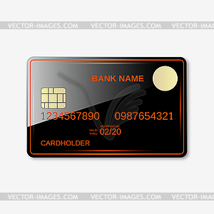 Bank card vector template - vector clipart