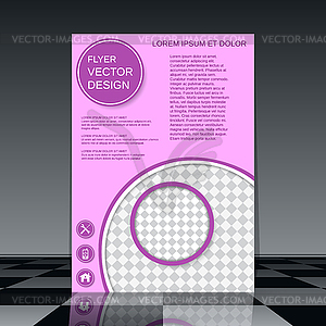 Brochure cover vector design - vector clipart