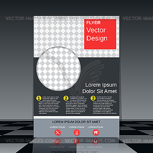 Brochure cover vector design - vector image
