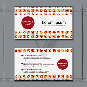 Modern business visiting card - vector clipart