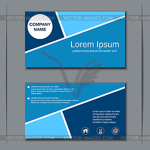 Modern business visiting card - royalty-free vector image