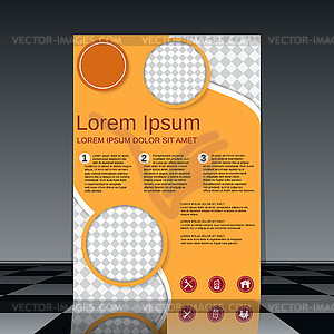 Brochure cover vector design - vector image