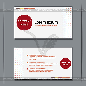 Modern business visiting card - vector clip art