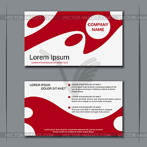 Modern business visiting card - vector image