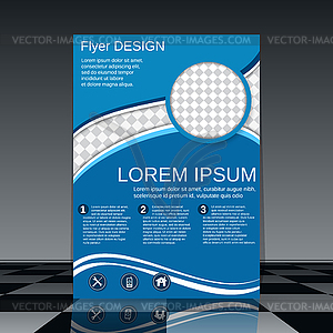 Professional flyer vector design template - vector clipart