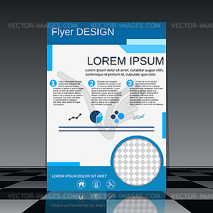 Professional flyer vector design template - vector clipart