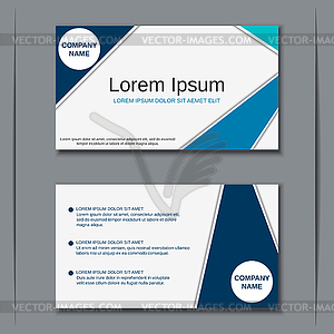 Modern visiting business card template - vector clip art