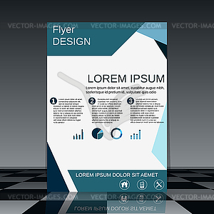 Professional vector flyer template - vector image