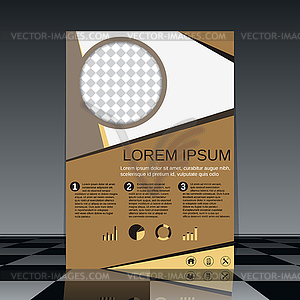 Professional vector flyer template - vector clip art