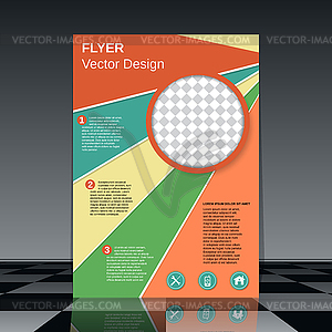 Brochure cover design template - vector image