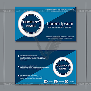 Business visiting card vector template - vector image