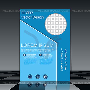 Professional vector flyer template - vector image