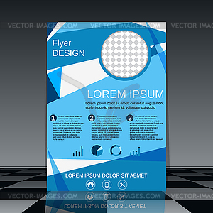 Brochure cover design template - vector clipart