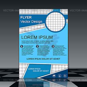 Brochure cover design template - vector clipart