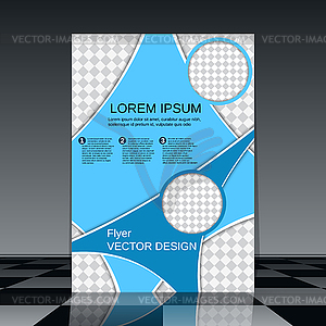 Brochure cover design template - vector image