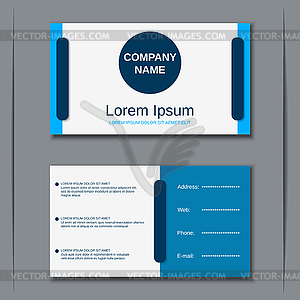 Modern visiting card geometric design - vector clip art