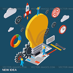 Creative idea vector concept - vector clip art