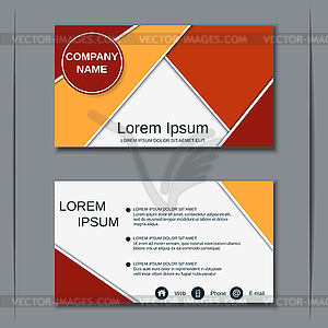 Modern visiting card design template - vector clip art