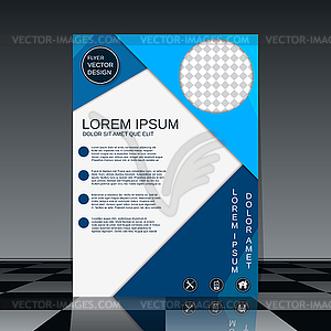 Business flyer vector template - vector image
