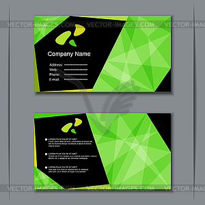 Modern visiting card design template - vector image