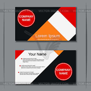 Modern visiting card design template - vector clip art