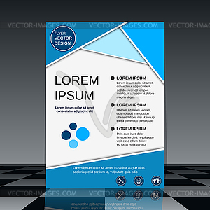 Professional flyer vector template - vector clip art