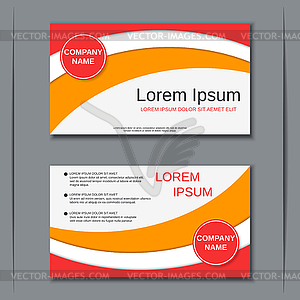 Modern visiting card design template - vector clipart