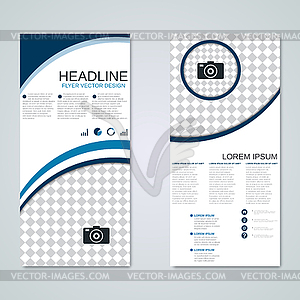 Modern roll-up business banners vector design template - vector EPS clipart